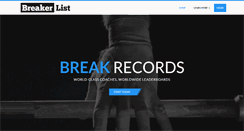 Desktop Screenshot of breakerlist.com